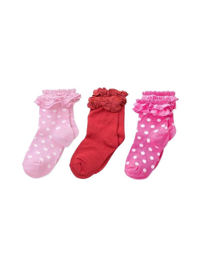 pack of 3 multi colored ankle length sock