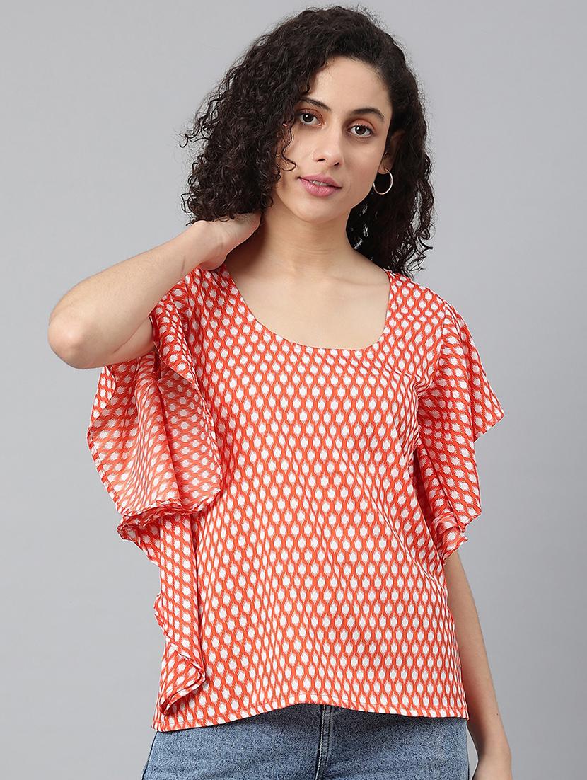 women's straight round neck top - 19138386 -  Zoom Image - 0