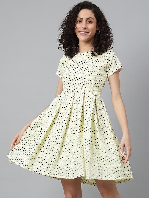 women's fit & flare printed dress - 19138436 -  Standard Image - 0