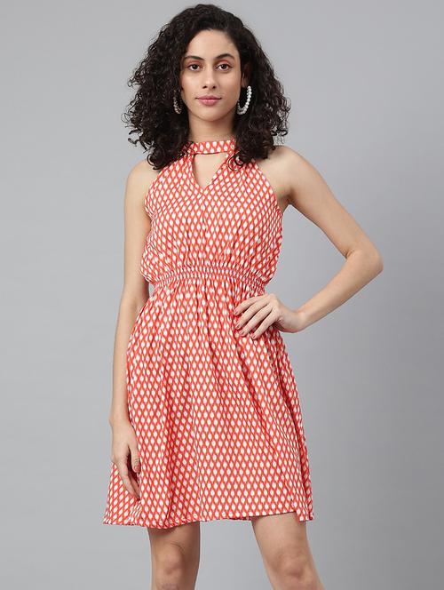women's fit & flare ikat dress - 19138439 -  Standard Image - 0