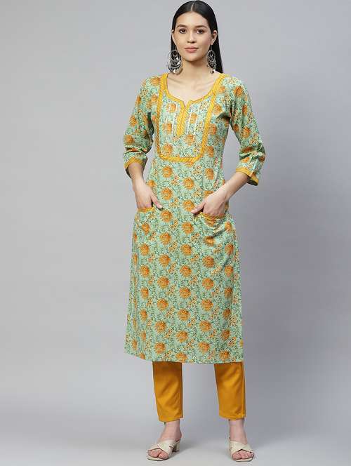women's straight kurta - 19138460 - Standard Image - 0