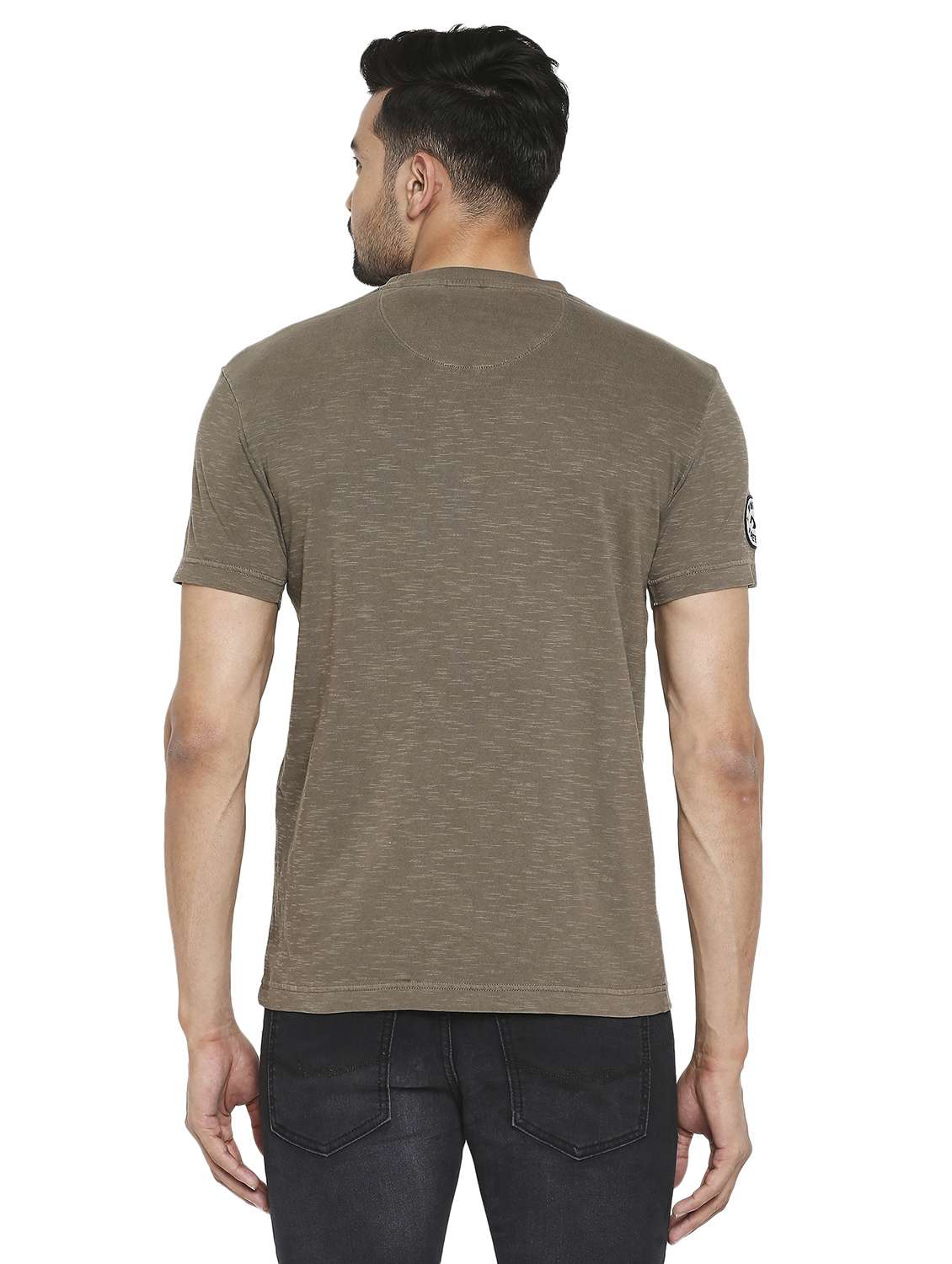 round neck solid t-shirt  - 19138494 -  Standard Image - 3