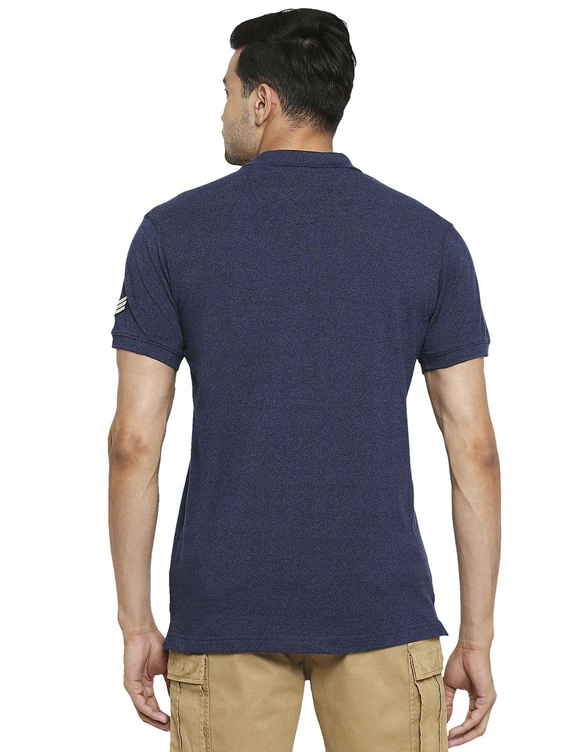 polo neck solid t-shirt  - 19138498 -  Standard Image - 3