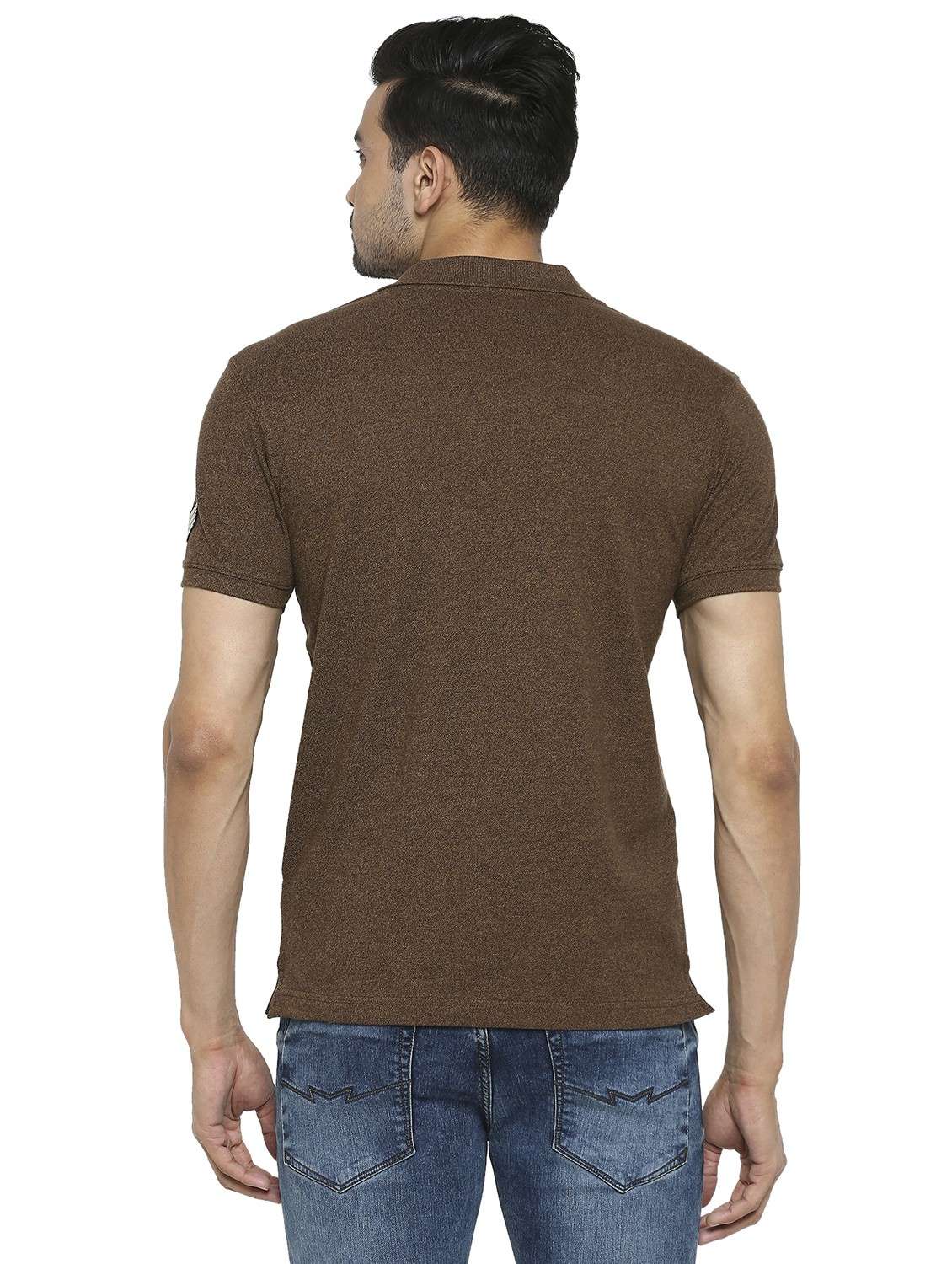 polo neck solid t-shirt  - 19138499 -  Standard Image - 3