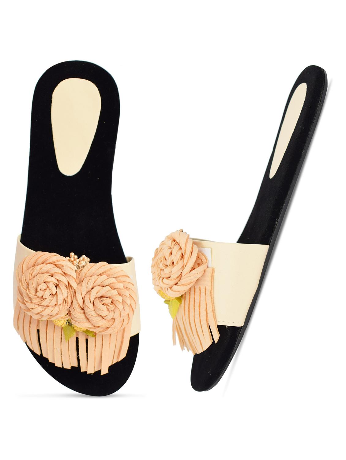 multi colored slip on flat sandal - 19138590 - Standard Image - 3