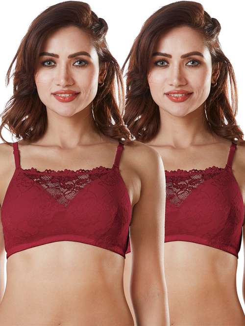 pack of 2 solid regular bra - 19139195 - Standard Image - 0