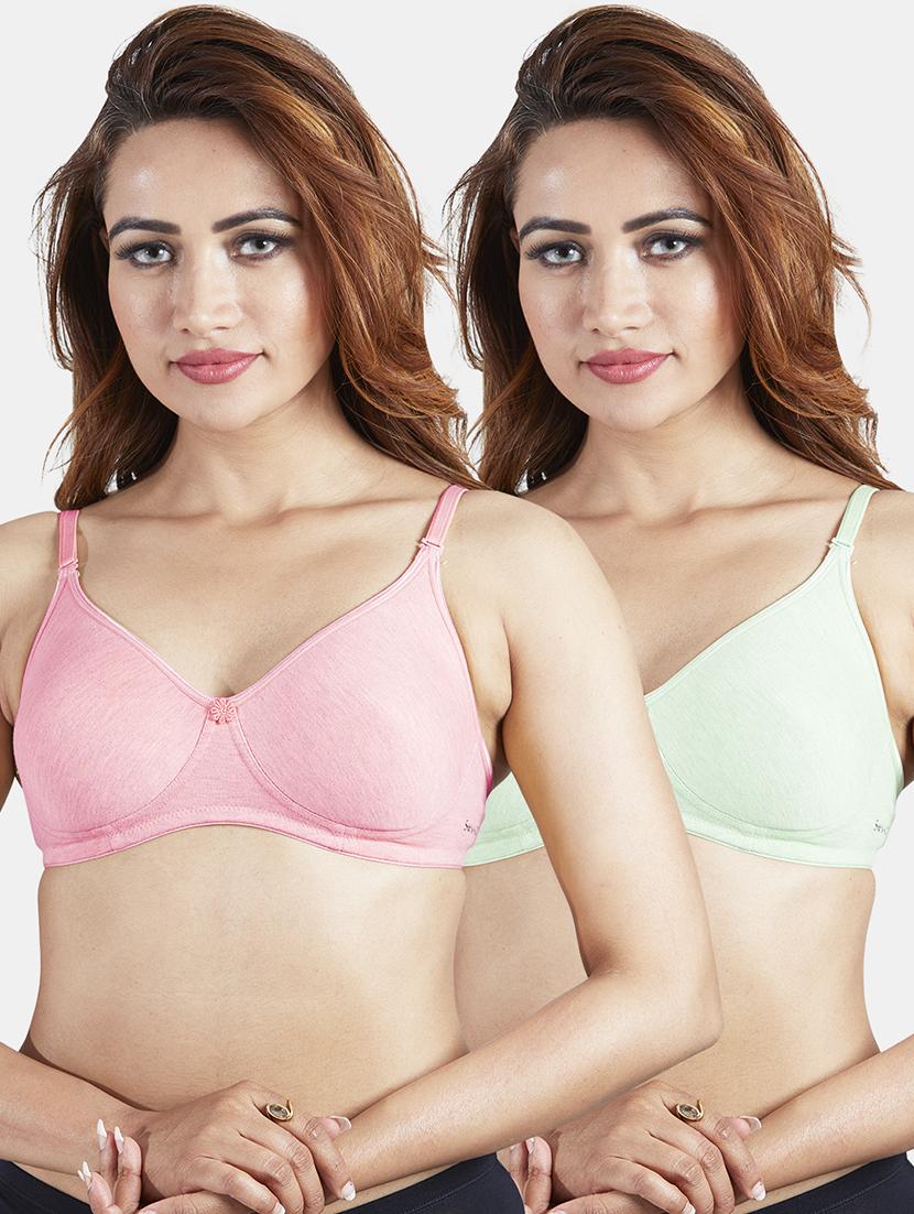set of 2 solids t-shirt bras - 19139266 - Zoom Image - 0