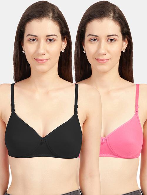 set of 2 solids t-shirt bras - 19139339 - Standard Image - 0
