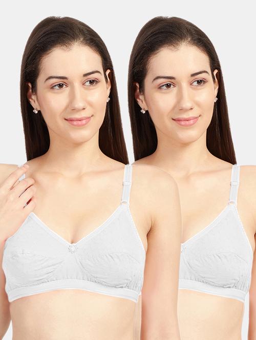 set of 2 solids t-shirt bras - 19139388 - Standard Image - 0