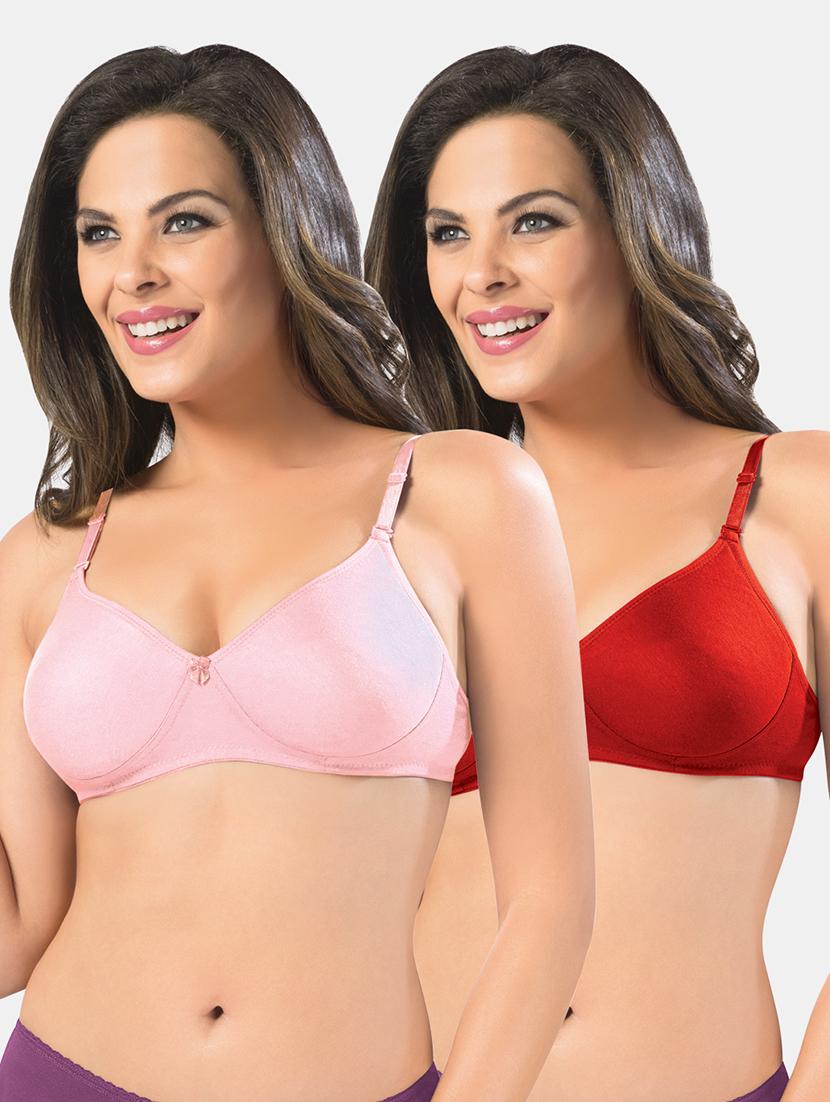 set of 2 solids t-shirt bras - 19139418 - Zoom Image - 0
