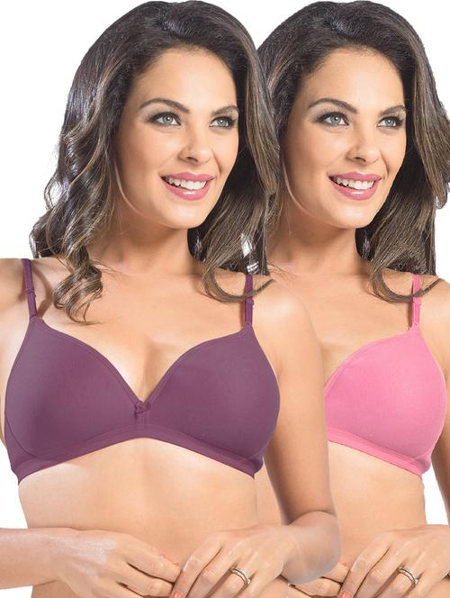 set of 2 solids t-shirt bras - 19139462 - Standard Image - 0