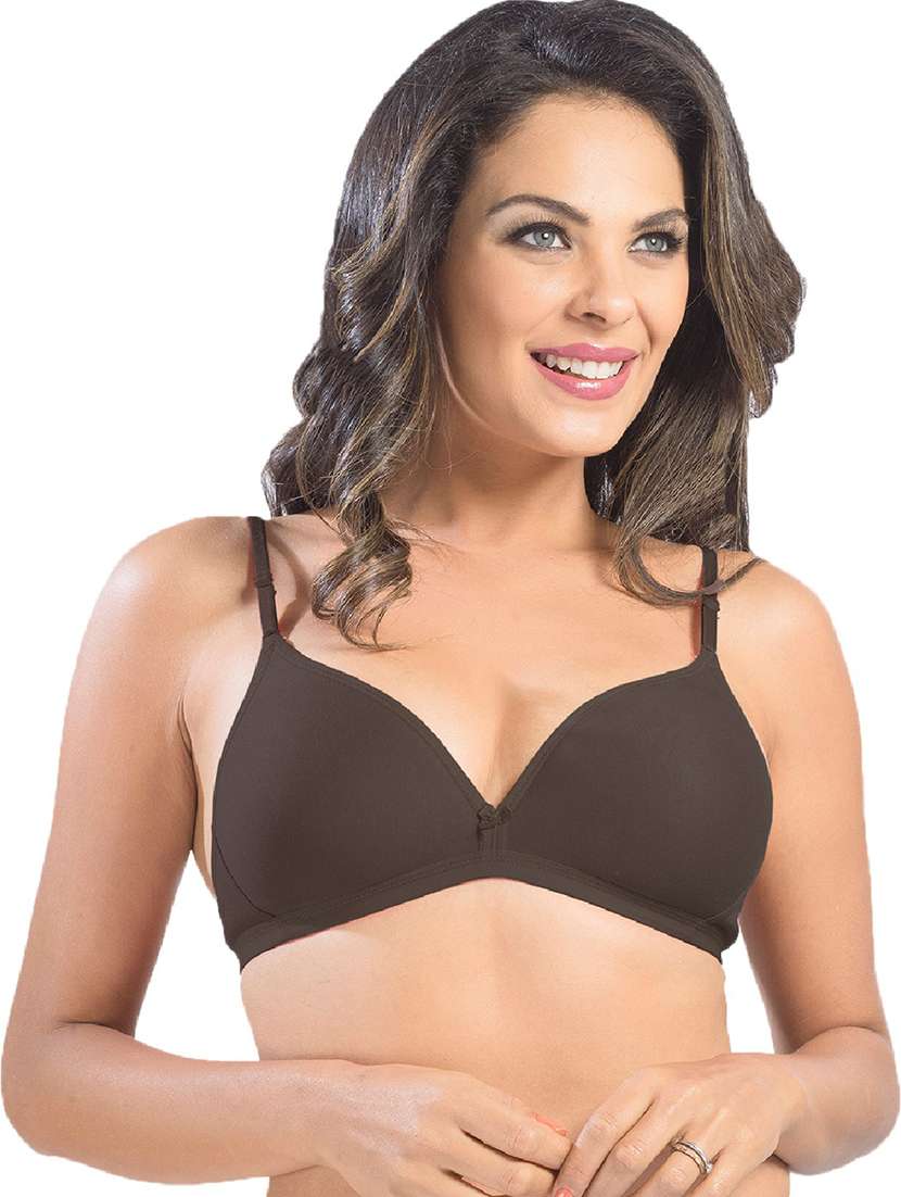 pack of 2 solid regular bra  - 19139481 -  Standard Image - 3