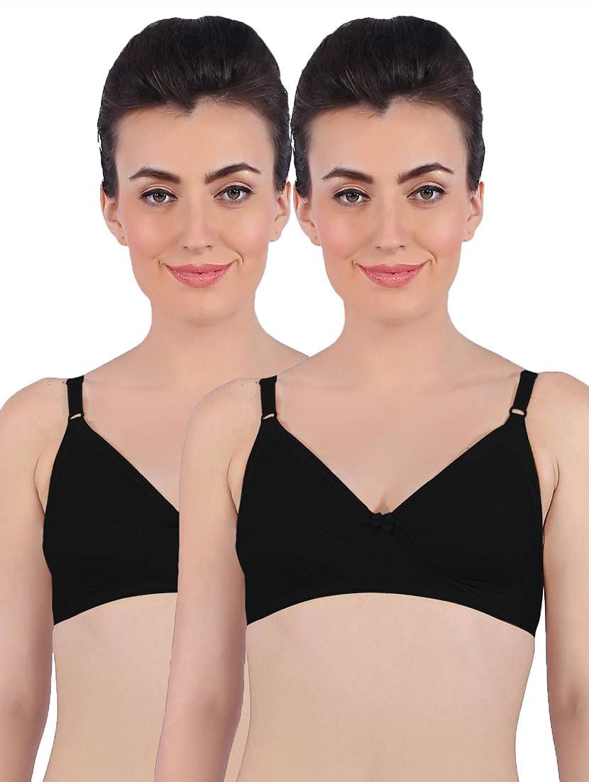 pack of 2 solid regular bra  - 19139531 -  Zoom Image - 0