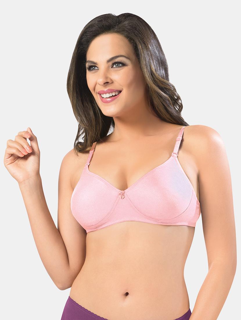 women solid cotton t-shirt bra - 19139563 - Zoom Image - 0