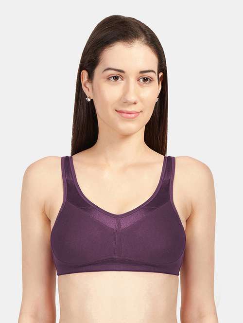 purple solid regular bra - 19139569 - Standard Image - 0