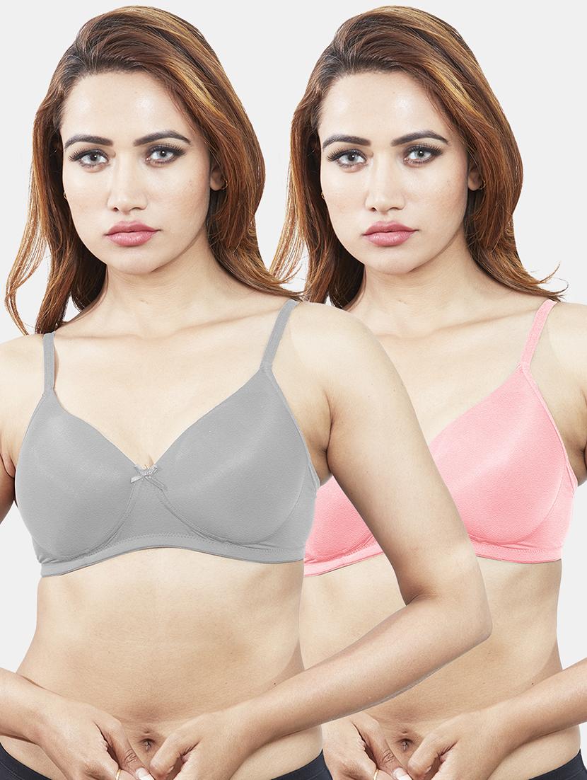 set of 2 solids t-shirt bras - 19139579 - Zoom Image - 0