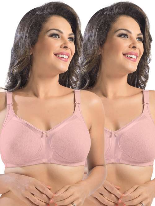 pack of 2 solid regular bra - 19139631 - Standard Image - 0