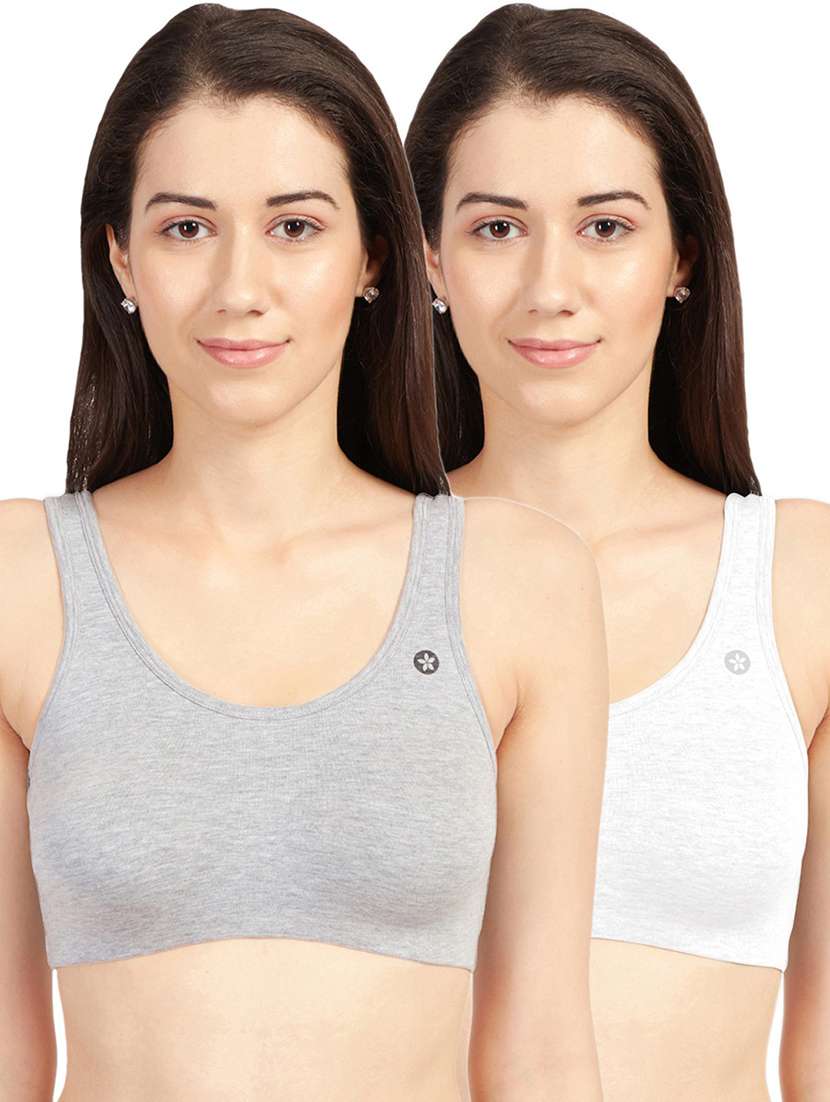pack of 2 solid regular bra 