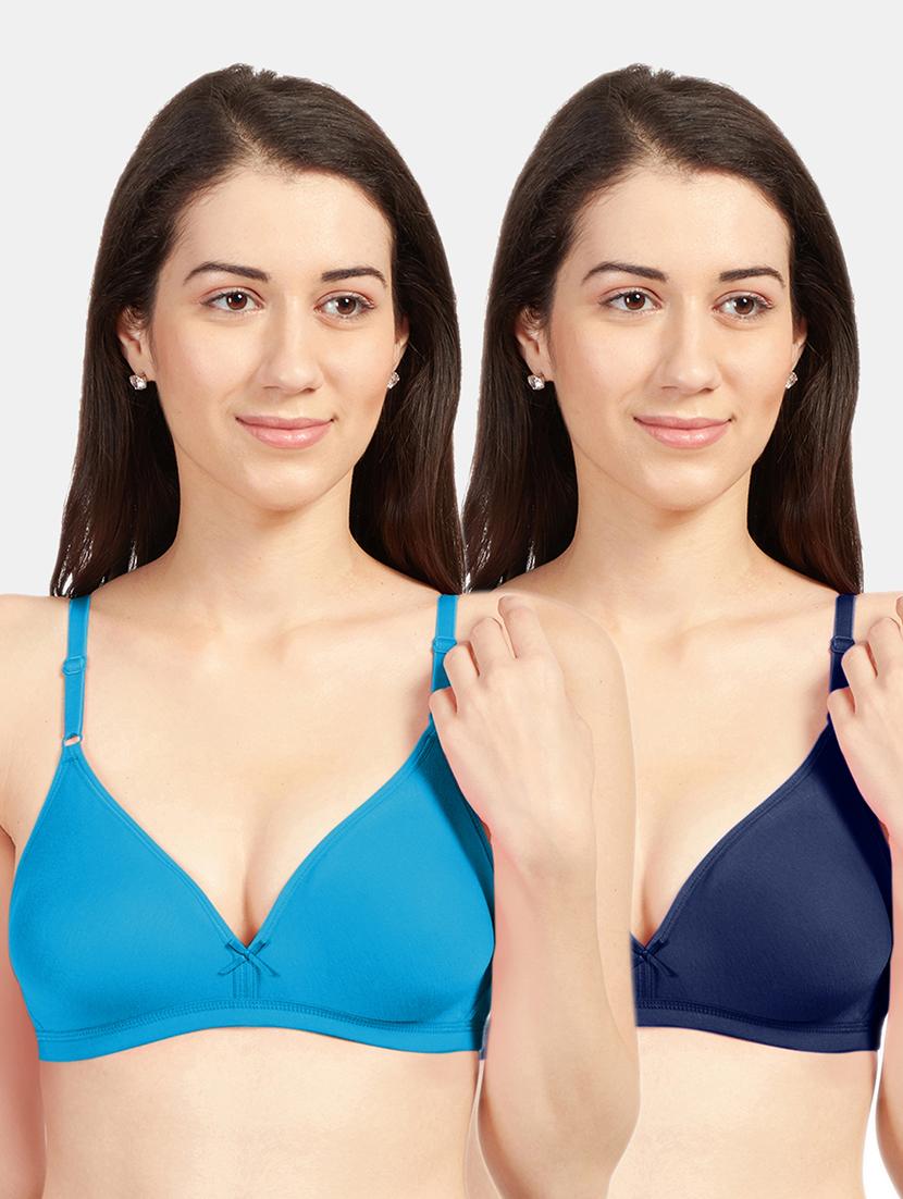 women pack of 2 solid bra combo - 19139717 -  Zoom Image - 0