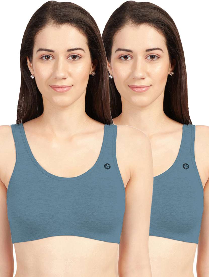 pack of 2 solid regular bra 