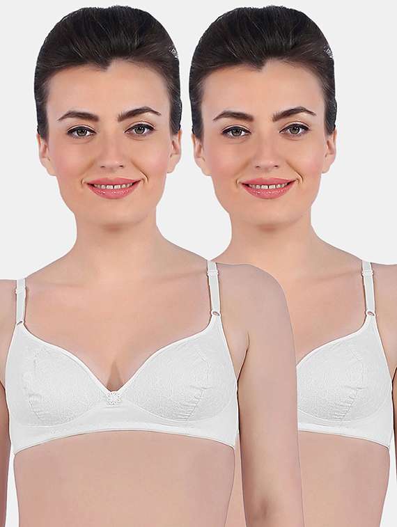 women solid bra combo