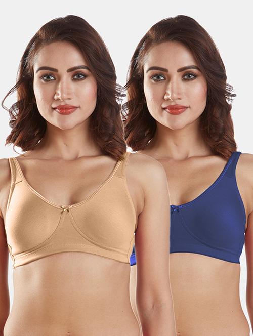 set of 2 solids sports bra - 19139970 - Standard Image - 0