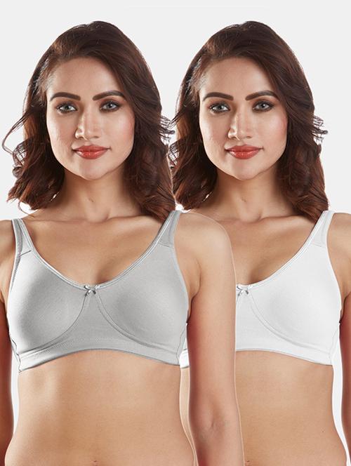 set of 2 solids sports bra - 19139972 - Standard Image - 0
