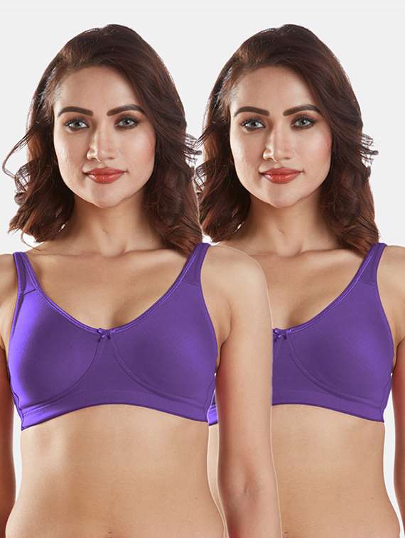 set of 2 solids sports bra
