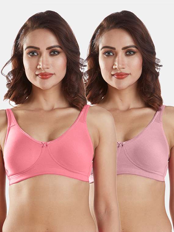 set of 2 solids sports bra