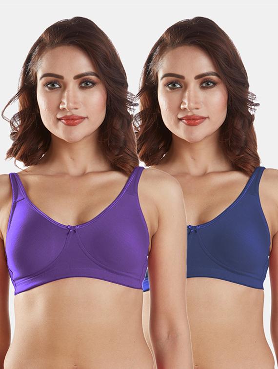 set of 2 solids sports bra - 19139981 - Zoom Image - 0