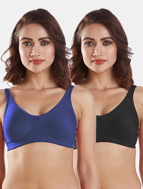 set of 2 solids sports bra - 19139985 - Standard Image - 0