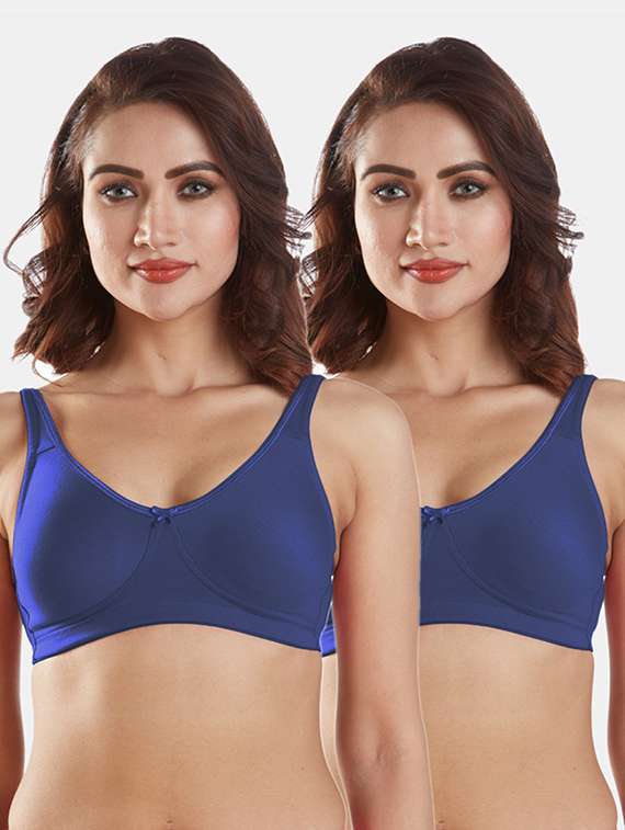 set of 2 solids sports bra