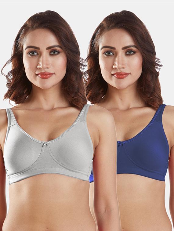 set of 2 solids sports bra - 19140001 - Zoom Image - 0