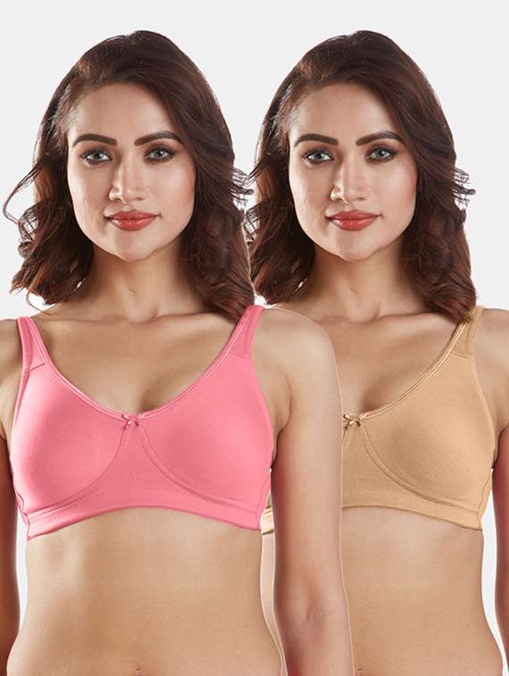 set of 2 solids sports bra