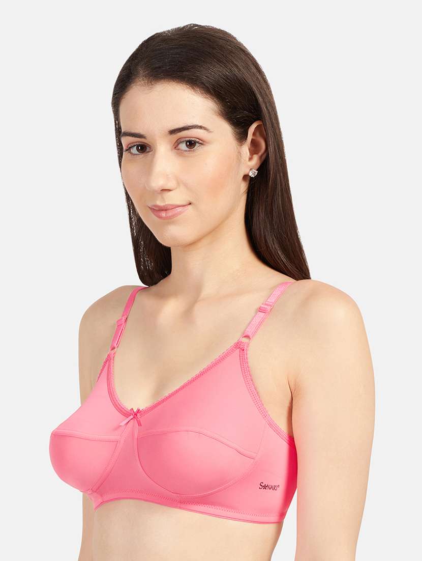 women pack of 2 solid bra combo - 19140083 -  Standard Image - 3