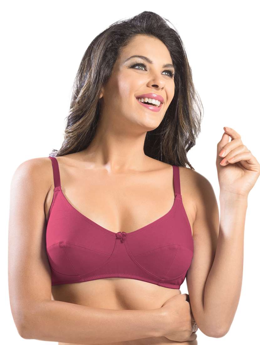 multi colored cotton blend regular bra
