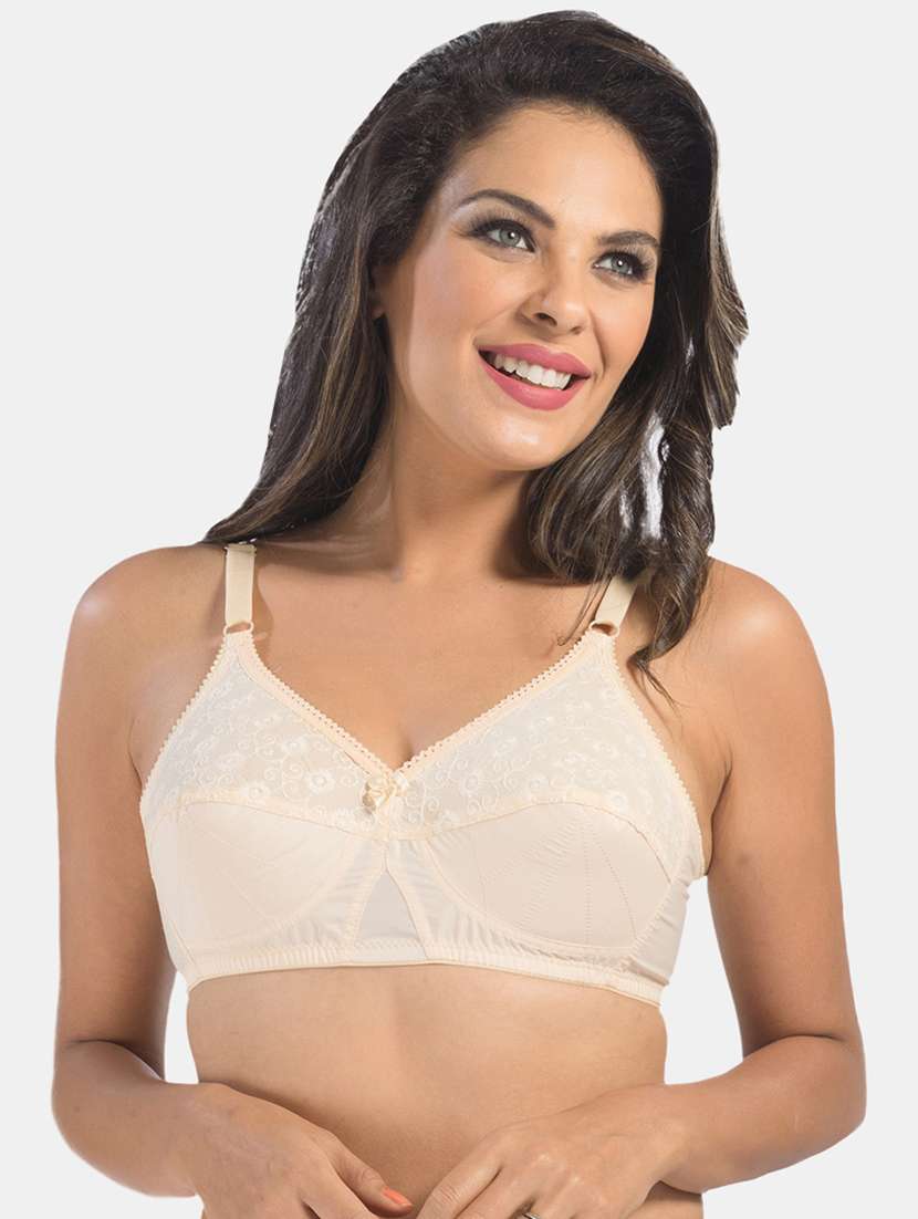 women solid regular bra