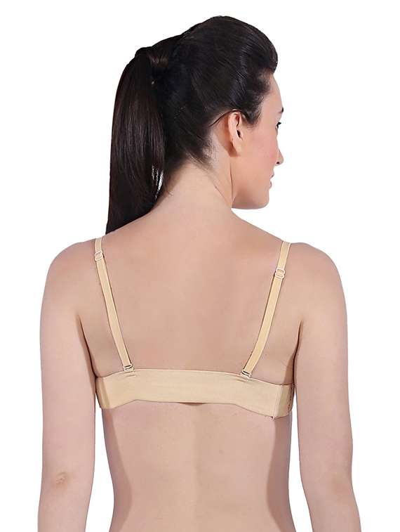 beige solid regular bra - 19140367 -  Standard Image - 3