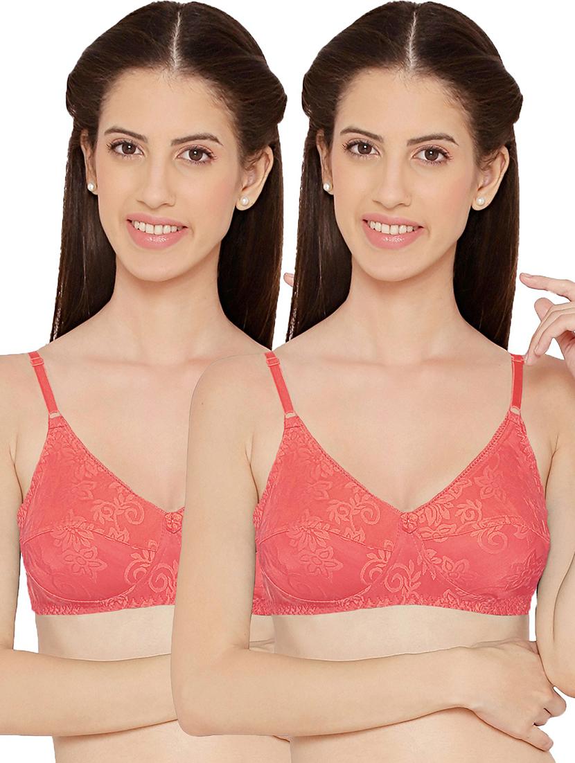 pack of 2 solid regular bra - 19140456 - Zoom Image - 0