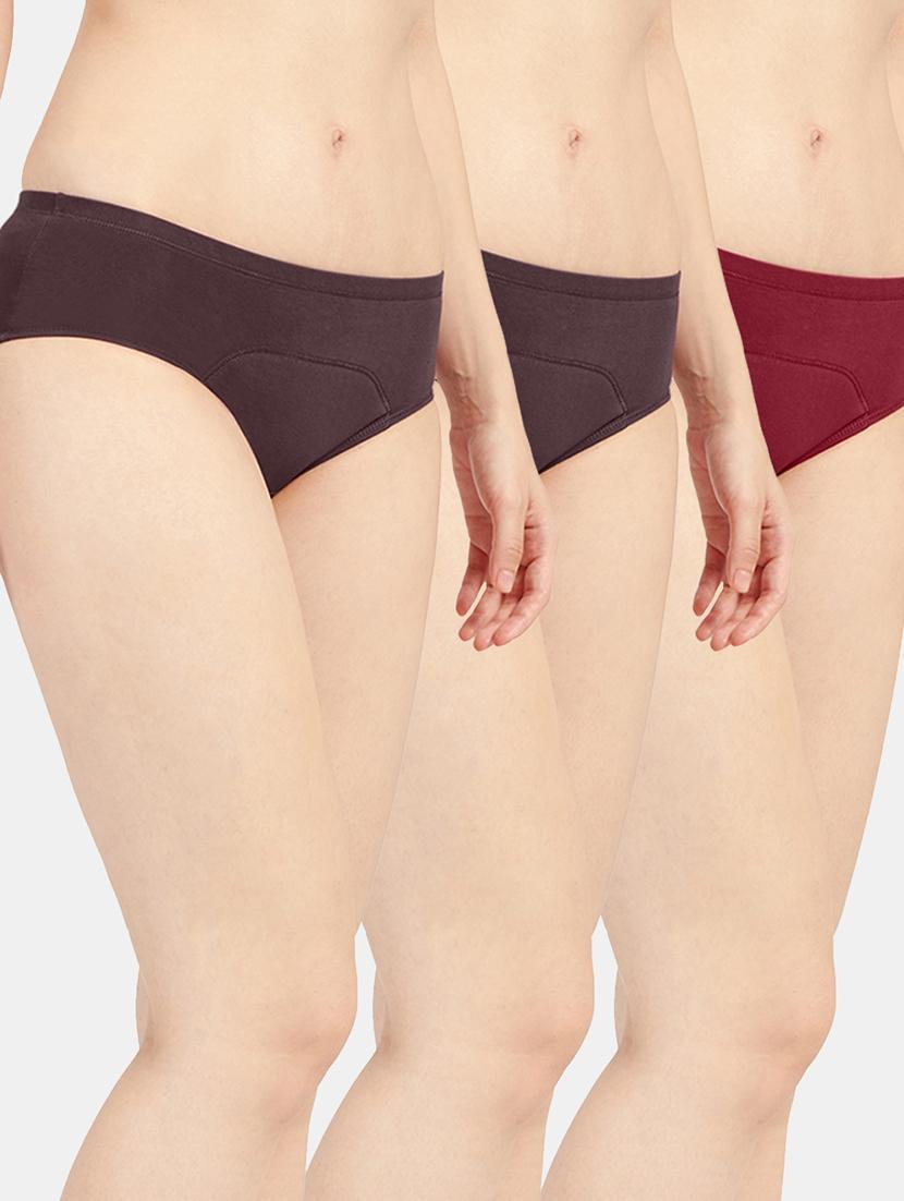 women solid cotton hipster panty combo - 19141312 - Zoom Image - 0