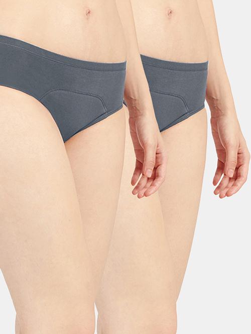 women solid cotton hipster panty combo - 19141315 - Standard Image - 0