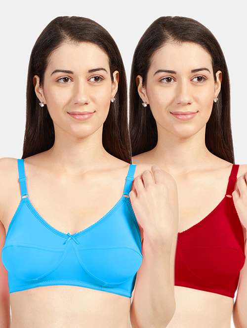 Set Of 2 Solids T Shirt Bras