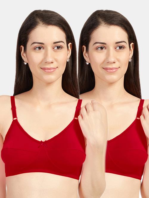 set of 2 solids t-shirt bras - 19141383 - Standard Image - 0