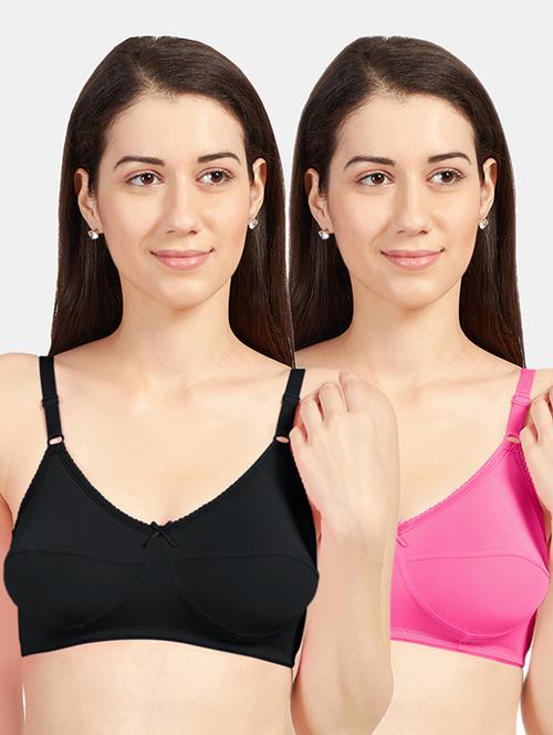 set of 2 solids t-shirt bras - 19141395 - Standard Image - 0