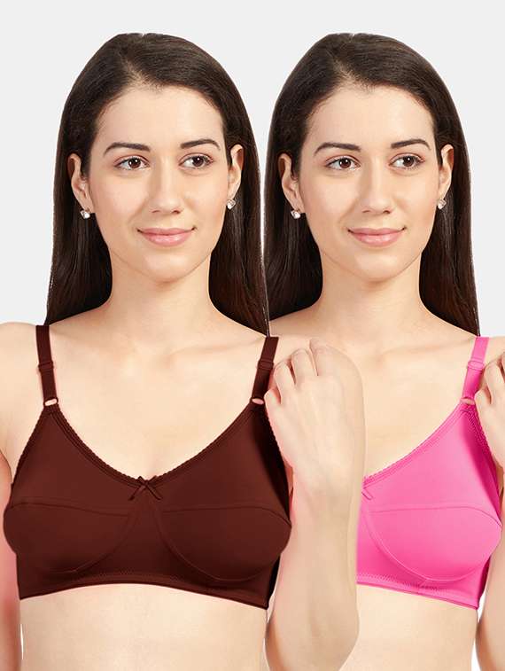set of 2 solids t-shirt bras