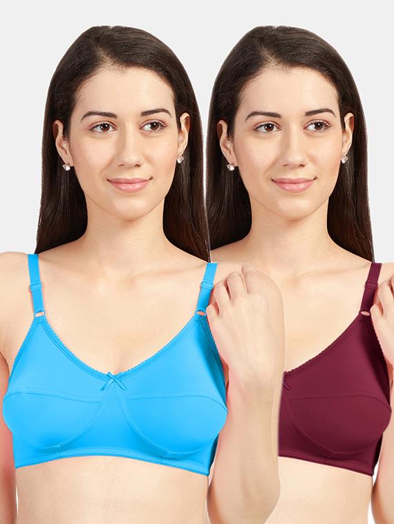 set of 2 solids t-shirt bras - 19141451 - Zoom Image - 0