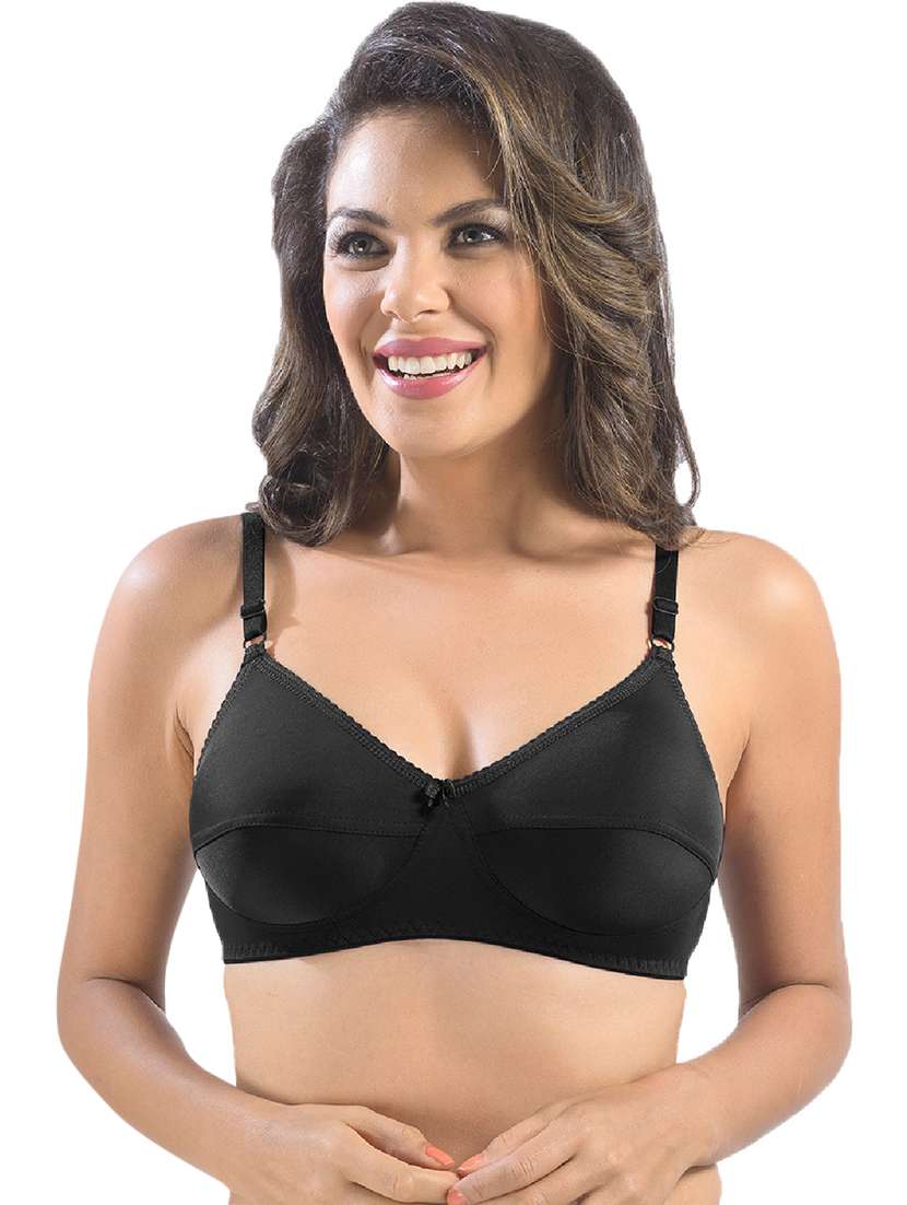 pack of 2 solid regular bra  - 19141528 -  Standard Image - 3