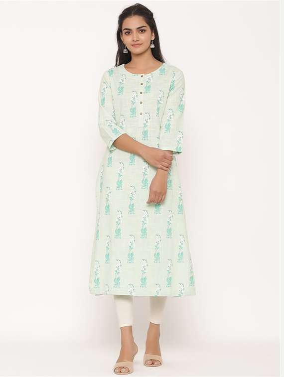 printed straight kurta 