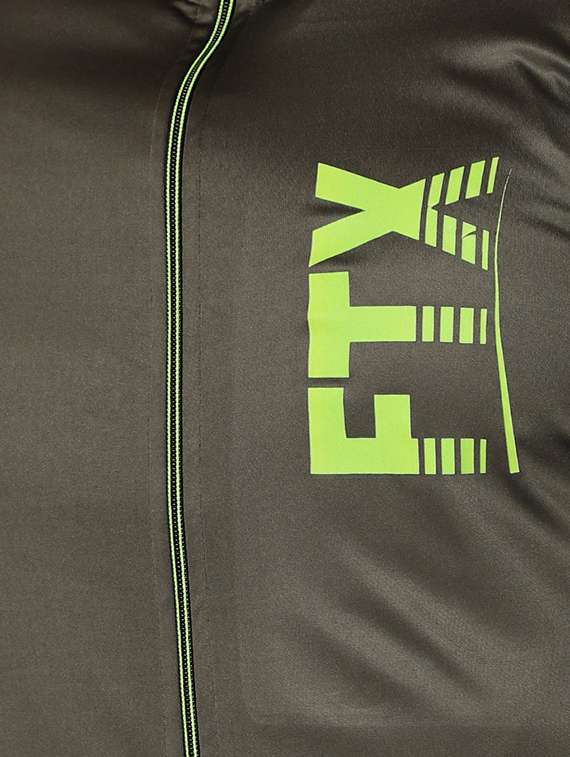 olive green solid casual jacket - 19142357 -  Standard Image - 3