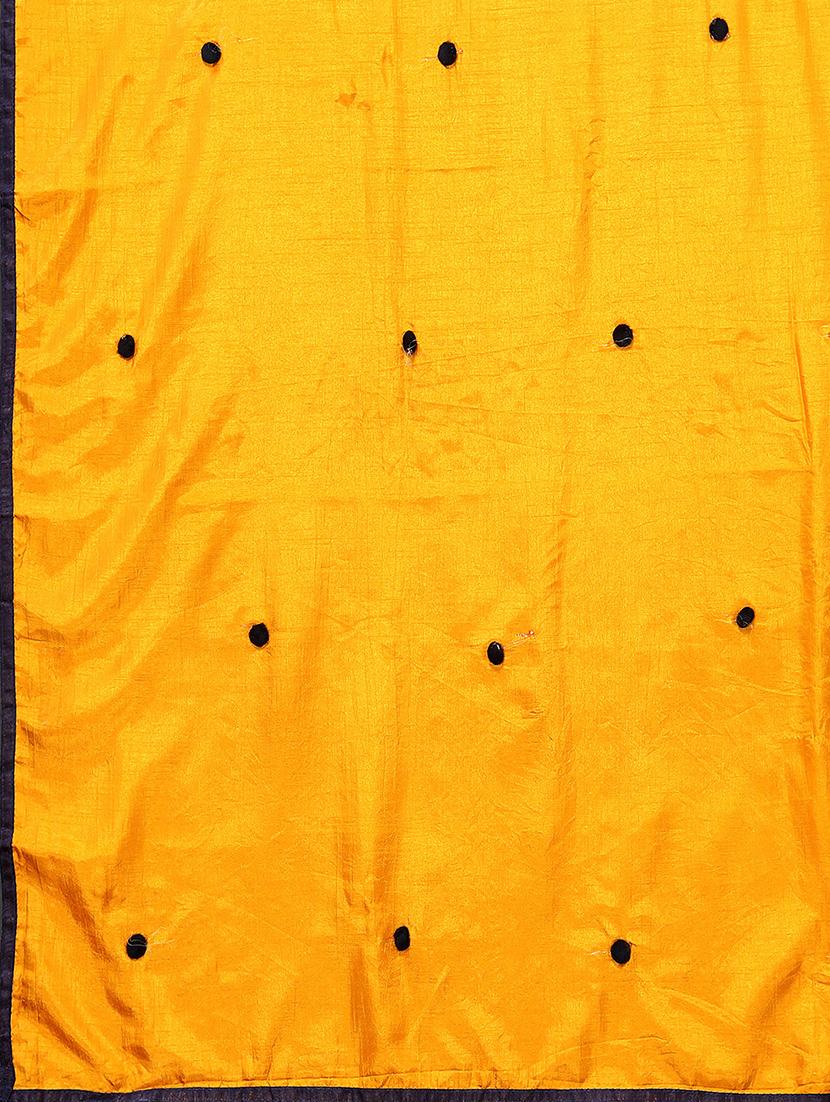 yellow georgette embroidered saree - 19142482 - Standard Image - 3